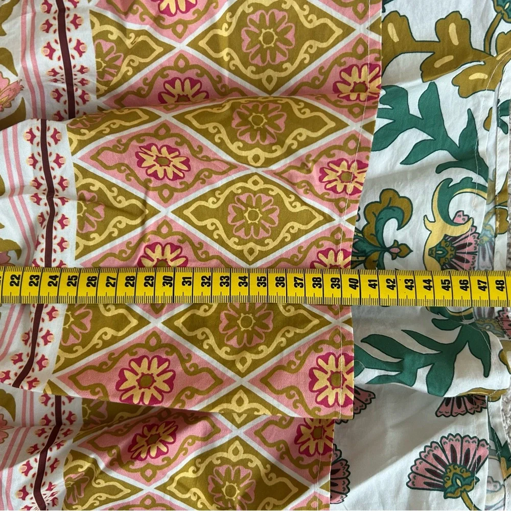 Sarah Hann Anthropologie Multicolor Smocked Tank Top NWOT - Picture 7 of 7